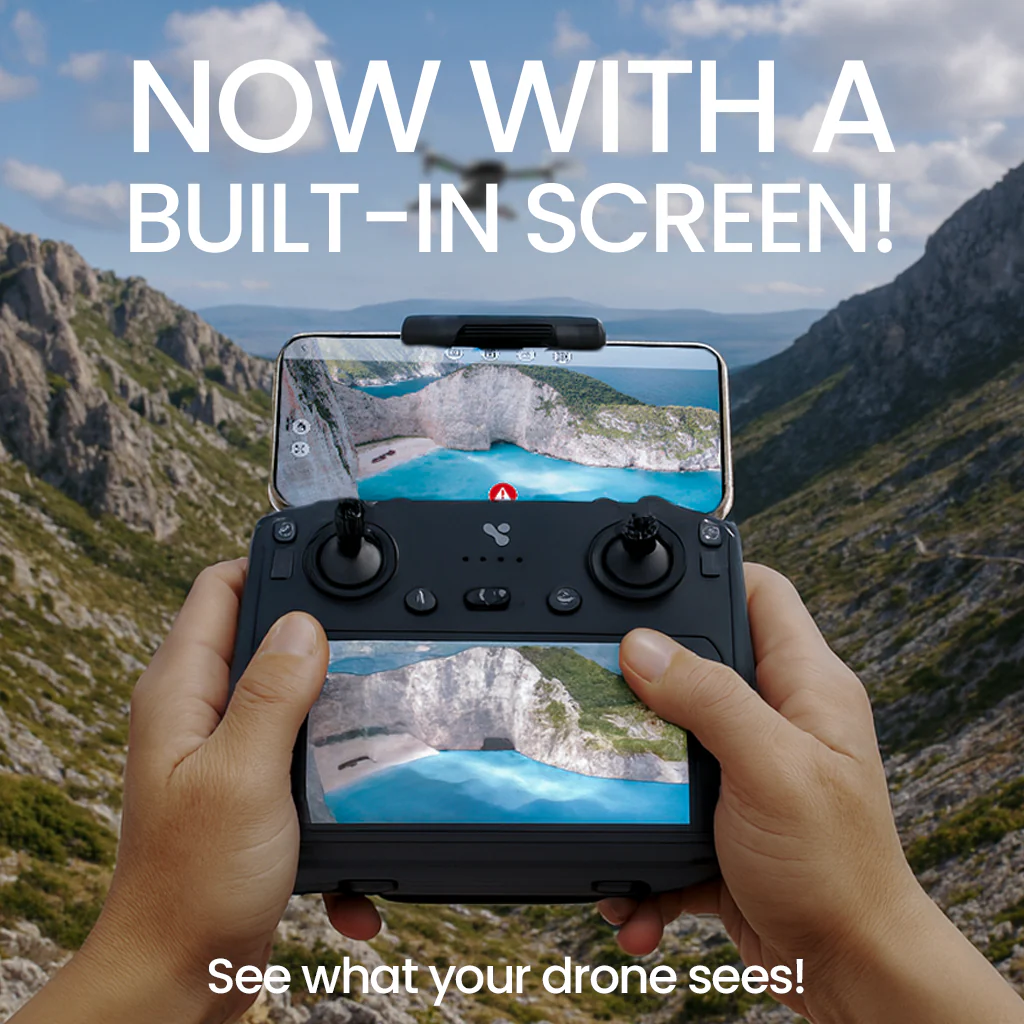 NABHYAN PRO 2.0 WITH BIG SIZE DISPLAY RC & WIDE ANGLE CAMERA | FLY MORE COMBO ( 3 BATTERIES ) - Image 2