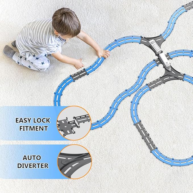 Vande Bharat Bullet TOY Train For KIDS - Multiple Railway Track Layout, AAA Battery Operated - Proudly Made in India - Image 4