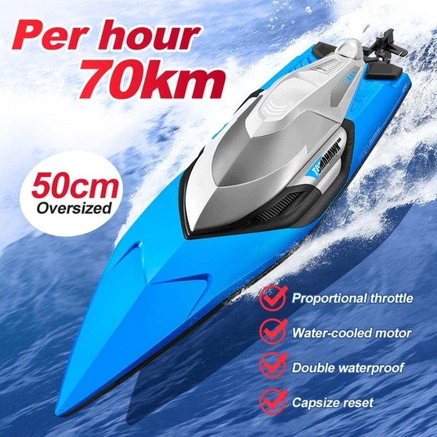 DRONES WALLAH HIGH SPEED RC BOAT WITH ADVANCE FEATURES | TOP SPEED 70kmps - Image 2