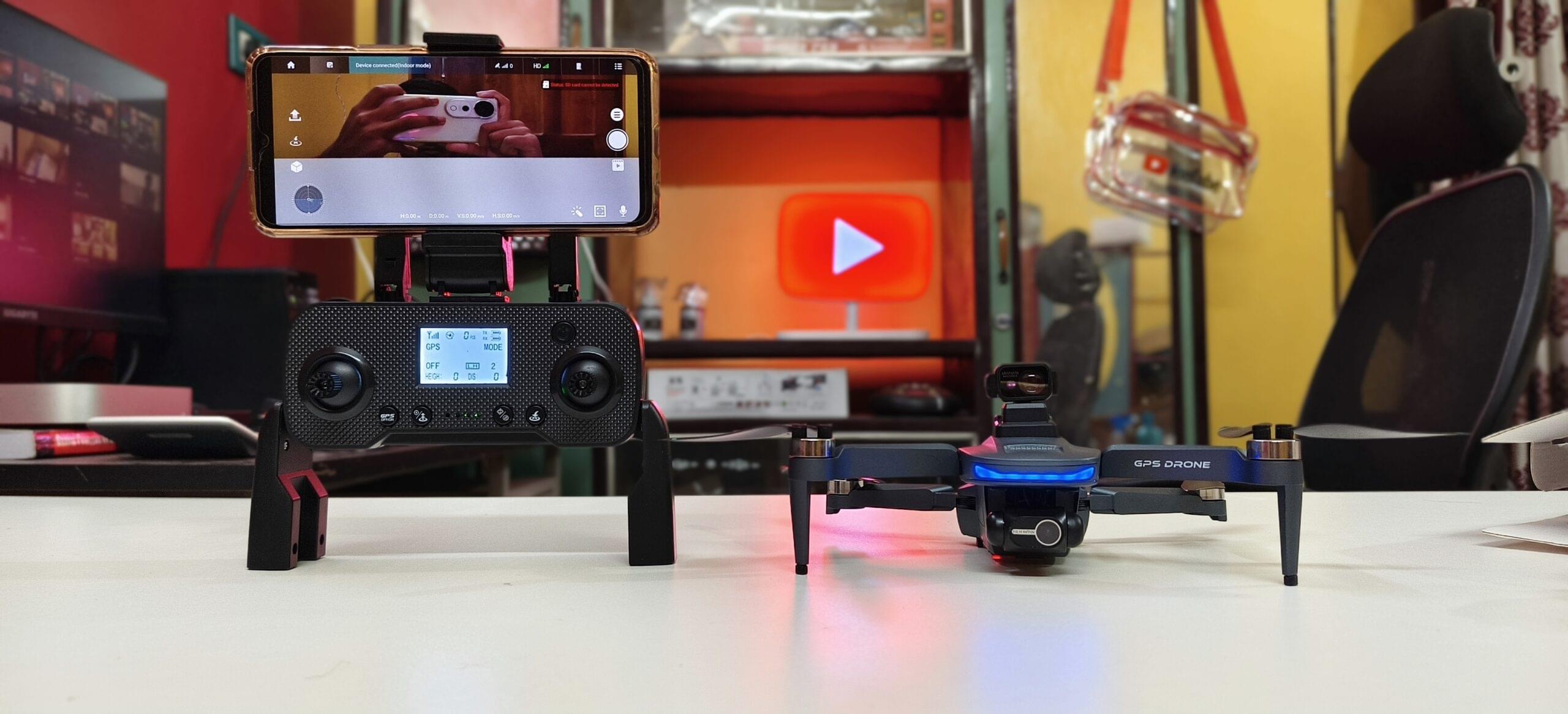 SILVER-WING 2.0 DUAL AXIS 2.7K PROFESSIONAL VIDEO SHOOTING GIMBAL CAMERA DRONE WITH DISPLAY IN REMOTE - Image 10